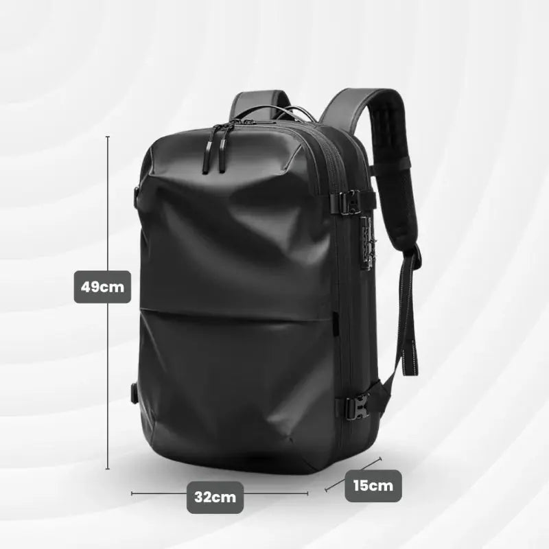 Sac à dos extensible HomyBag noir capacité maximale 75L