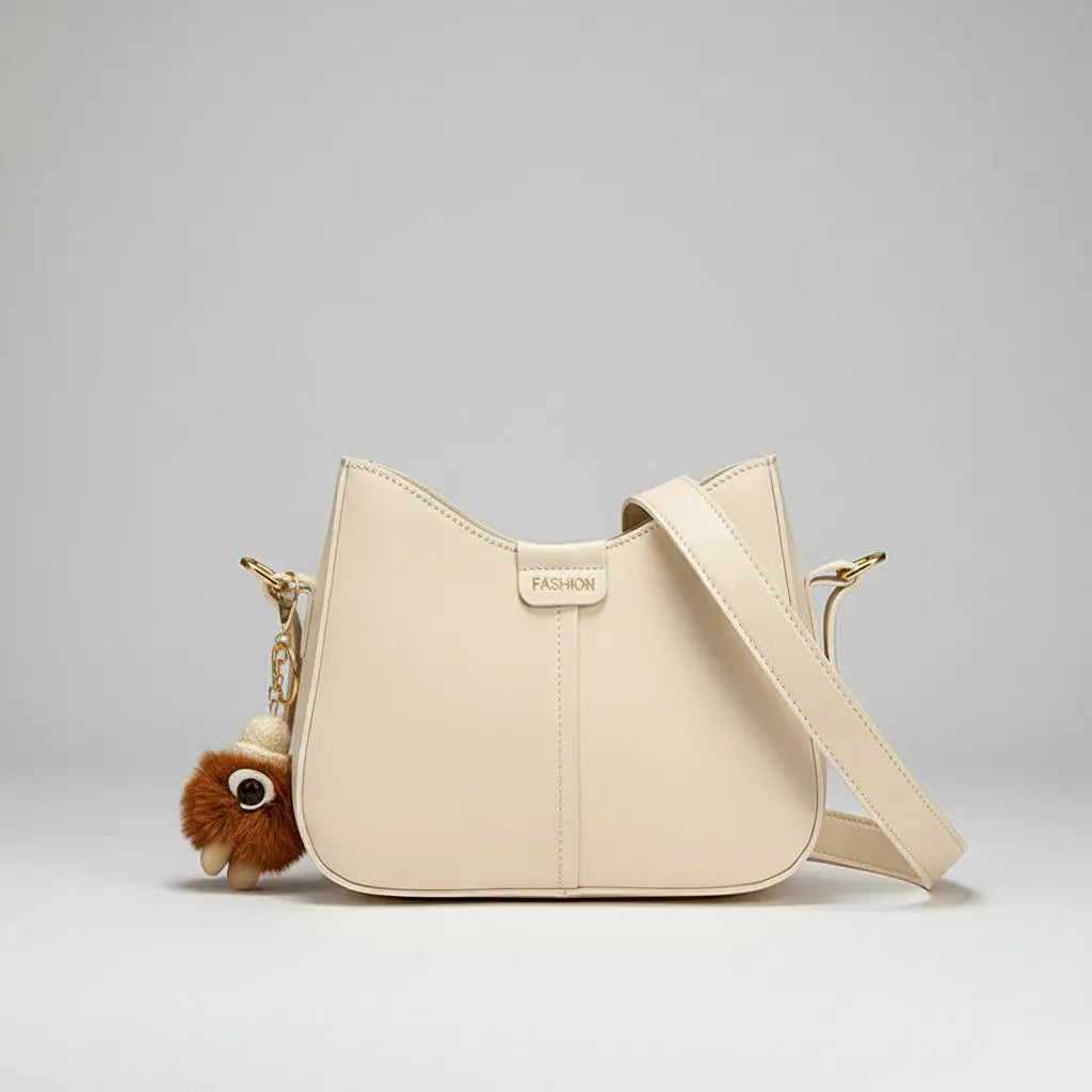 Détail de la texture cuir PU du sac bandoulière style coréen HomyBag