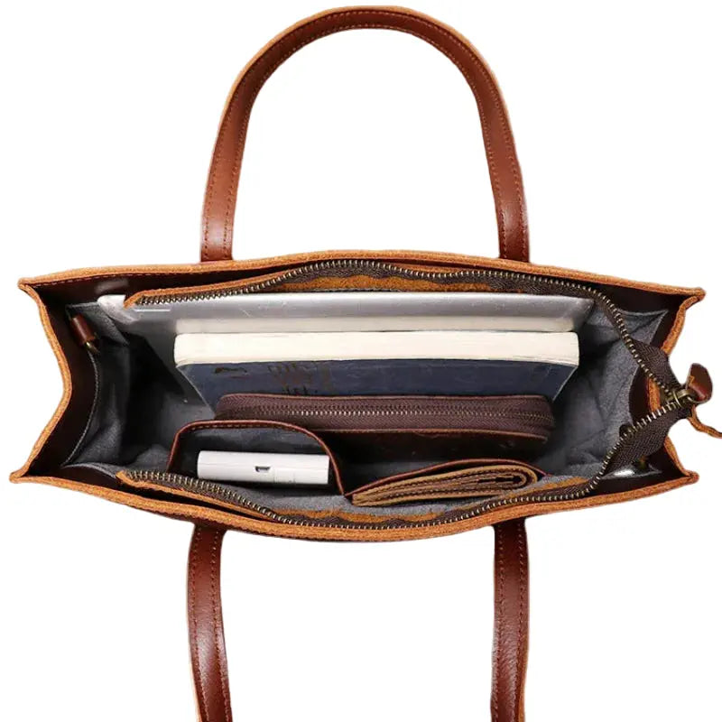 Sac à main HomyBag cuir première couche format carré élégant