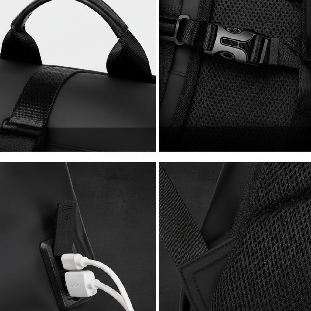 Sac à dos extensible HomyBag - détail extension zippée