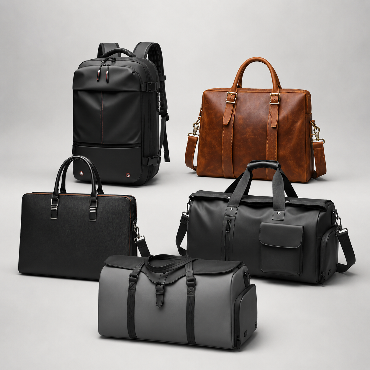 Sacs homme HomyBag – sac de voyage cuir 35L, porte-documents cuir pleine fleur et sac bandoulière