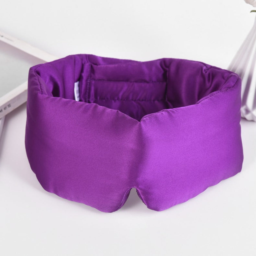 Masque de sommeil voyage en soie de mûrier HomyBag - Violet