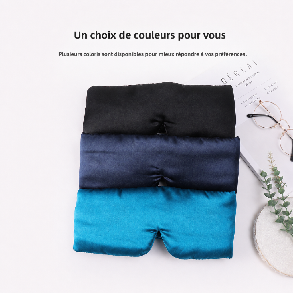 Masque de sommeil voyage en soie de mûrier - HomyBag HomyBag