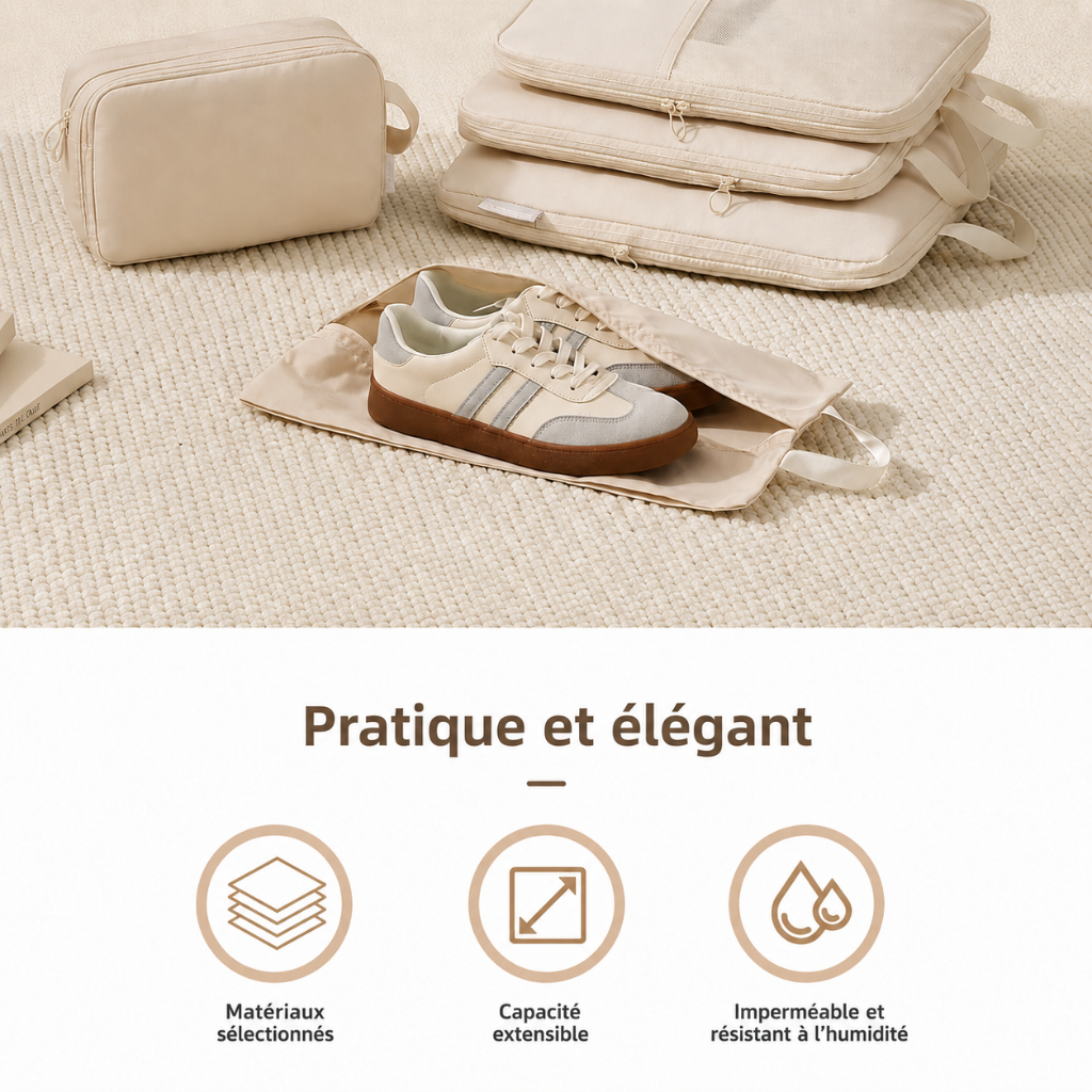 Set de Rangement Voyage Compressible 5 Pièces HomyBag HomyBag
