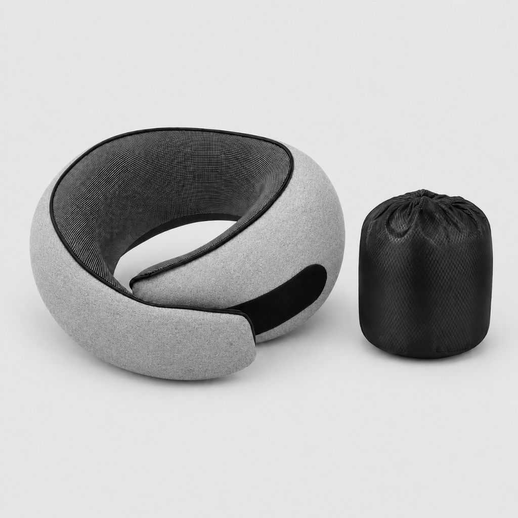 Coussin de Nuque gris Voyage Pliable HomyBag 