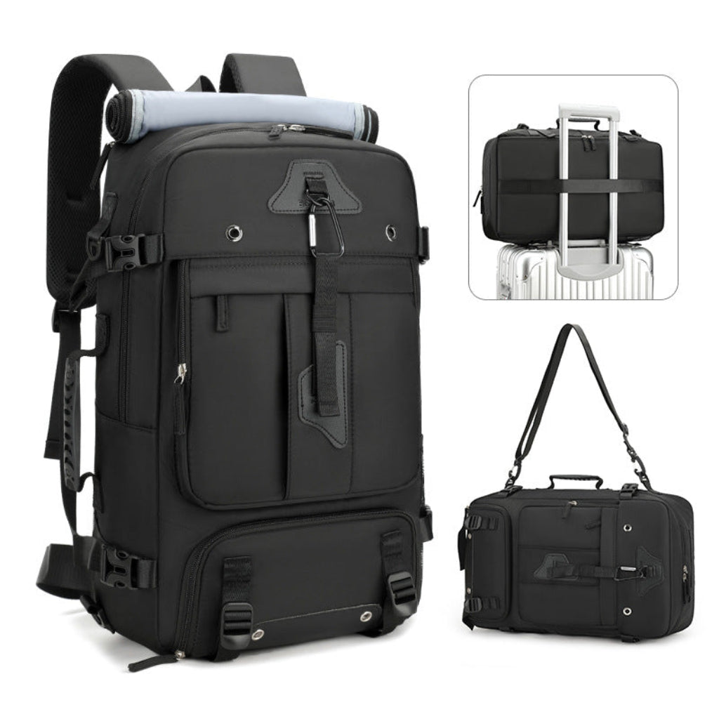 Sac à dos outdoor HomyBag noir bretelles ajustables