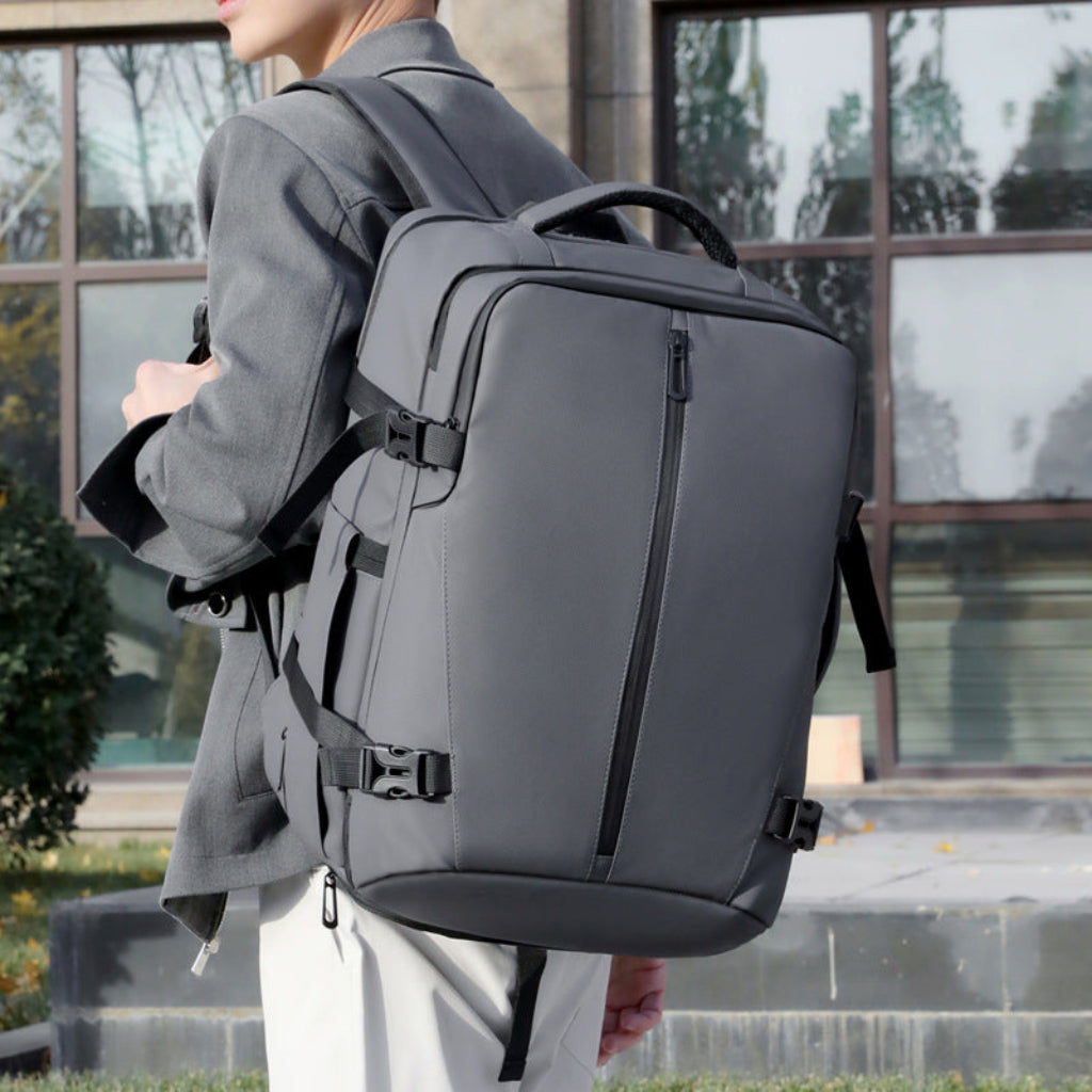Sac à dos voyage HomyBag extensible - coloris gris